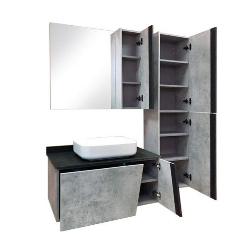 Зеркало со шкафчиком Comforty Эдинбург 75, 90 фото 3