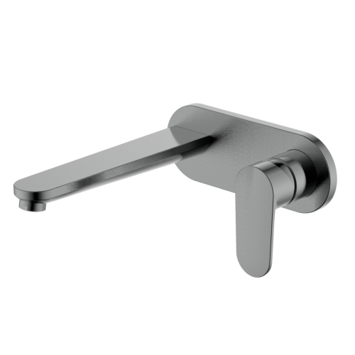 Смеситель для раковины настенный Aquatek Ника AQ1813BGM, оружейная сталь