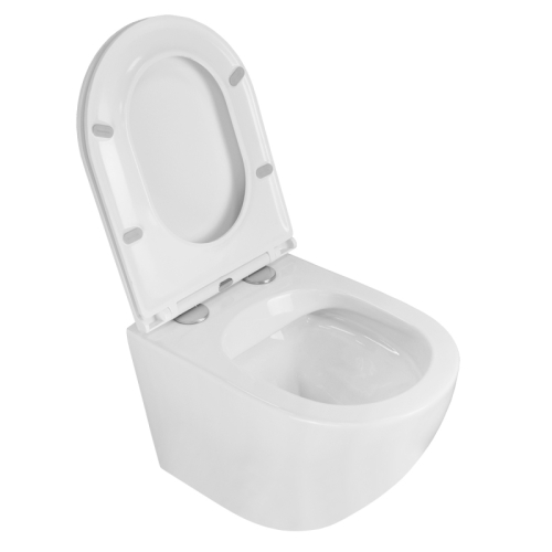 Унитаз подвесной безободковый Azario Grado AZ-0046-N с сидением микролифт фото 4