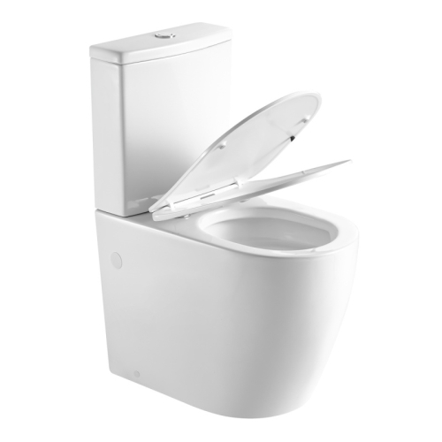 Унитаз напольный безободковый Azario Luma Tornado Flushing AZ-1253ST, смыв Торнадо фото 3