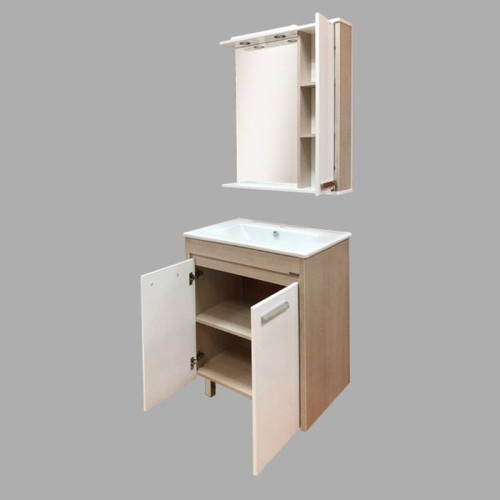 Зеркало со шкафчиком Comforty Тулуза 75, 90 фото 6