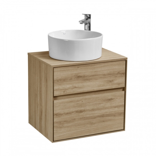 Тумба под раковину Aquaton Либерти 60, 75 Дуб Эльвезия, столешница Дуб Эльвезия фото 2