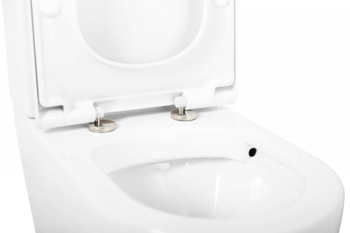 Унитаз напольный Cezares  STYLUS белый безободковый сиденье микролифт фото 4