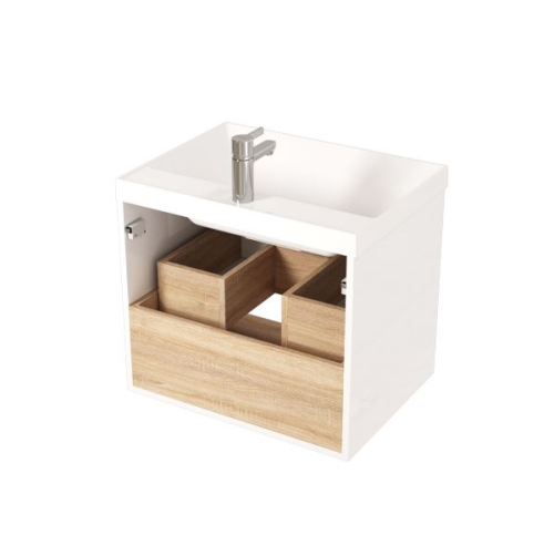 Тумба с раковиной Мирсант Scandy 60, 80, 100 подвесная фото 5