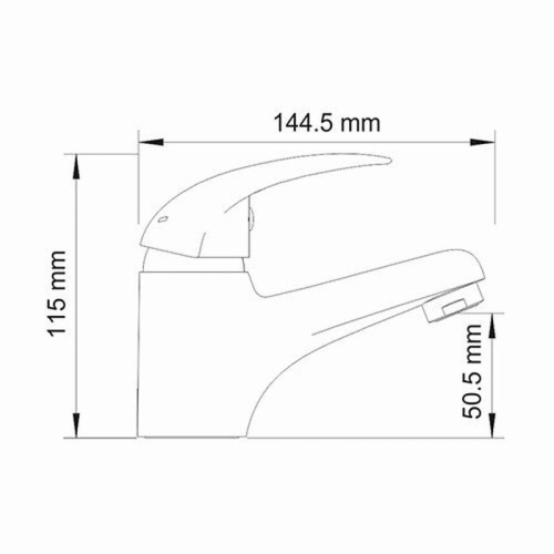 Смеситель для умывальника Wasserkraft Isen 2603 хром фото 4