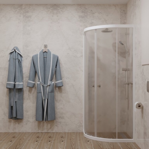 Душевое ограждение Triton Ультра 80*80, 90*90, 100*100 прозрачное стекло фото 4