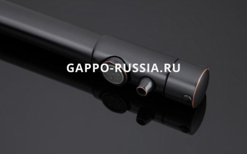 Смеситель для кухни  G4390-10 чёрный фото 5