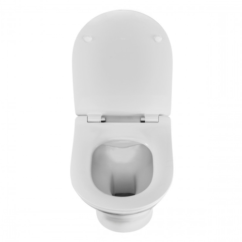 Унитаз подвесной безободковый Roca Leon Rimless сидение микролифт фото 6