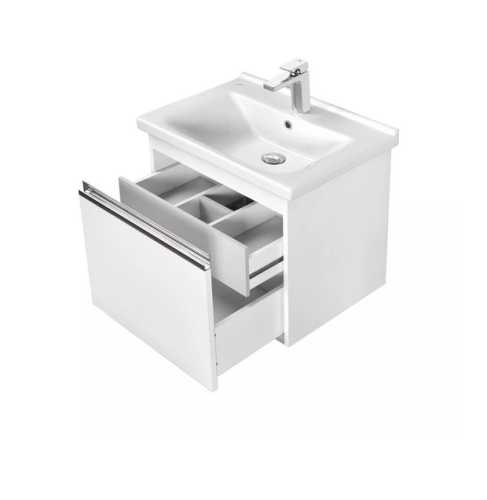 Тумба с раковиной Aquaton Капри 60, 80 Белый глянцевый фото 3