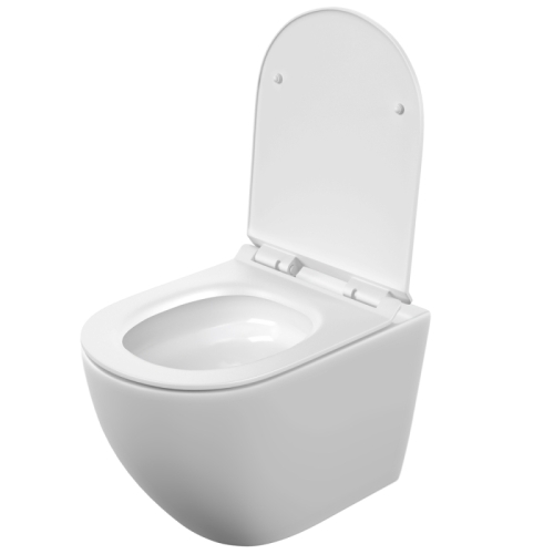Унитаз подвесной смыв Торнадо Cersanit Brasko Vortex 68915, сидение Slim микролифт фото 2