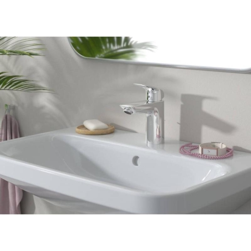 Смеситель для раковины Hansgrohe Logis 71100000, хром, со сливным гарнитуром фото 3