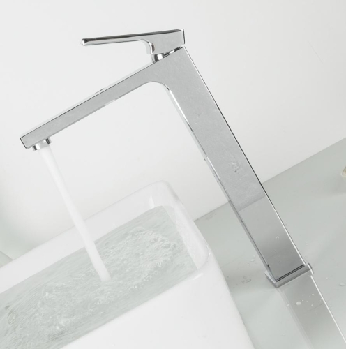 Смеситель высокий для раковины Gappo Futura G1018-2 хром фото 2