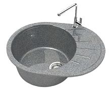 Кухонная мойка Glanz Тейлор L10 57 см глянец светло-серая, темно-серая, песочный, бежевый, антрацит, белый