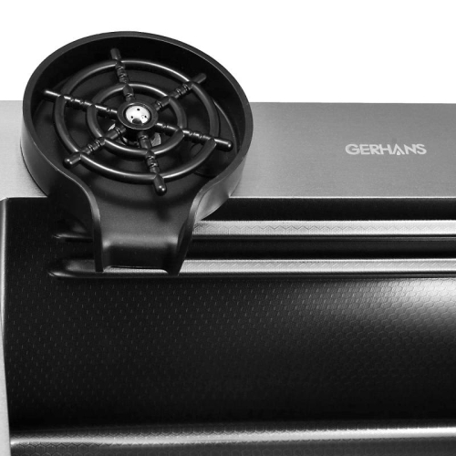 Мойка кухонная Gerhans K37545BD графит, многофункциональная фото 11