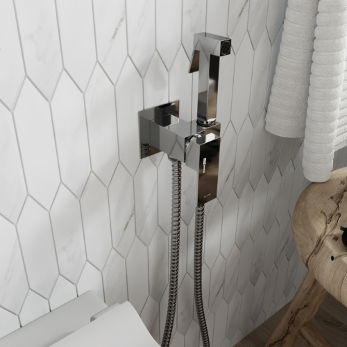 Смеситель с гигиеническим душем Wasserkraft A71138, встраиваемый, хром фото 4