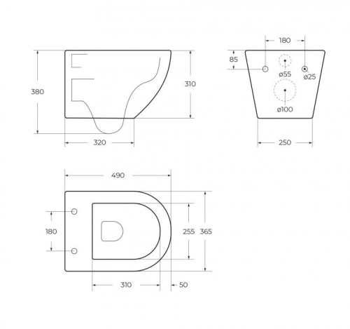Унитаз подвесной Cezares RELAX-TOR слив торнадо белый CZR-38088-49-TH-TOR/SC фото 8
