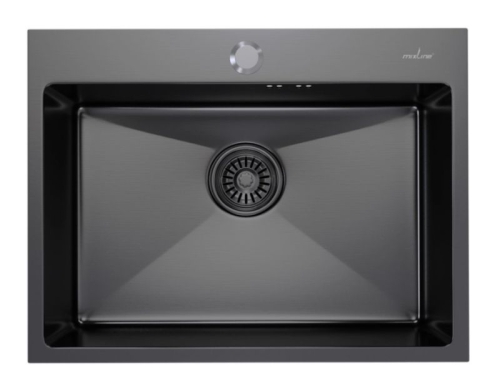Мойка Mixline Pro 60*45 нерж сталь 3мм черный графит фото 2