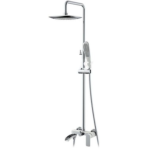 Душевая система со смесителем Gappo G2448-8 хром- белая