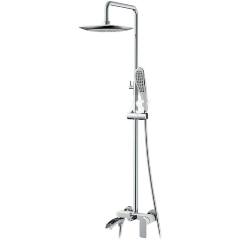 Душевая система со смесителем Gappo G2448-8 хром- белая