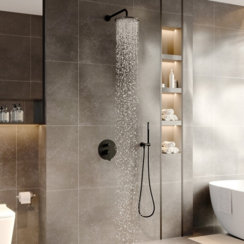 Душевой комплект Berges Nardis 2R 071004, черный матовый фото 6