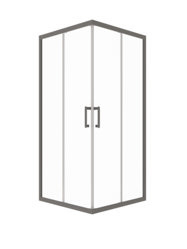 Душевое ограждение Triton Фикс-Графит 80*80, 90*90, 100*100 стекло прозрачное 6мм