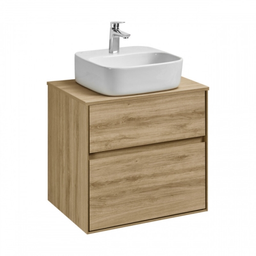 Тумба под раковину Aquaton Либерти 60, 75 Дуб Эльвезия, столешница Дуб Эльвезия фото 3