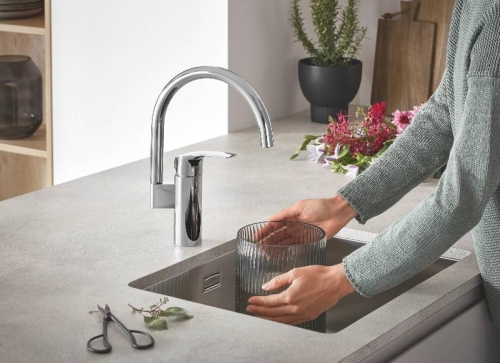 Смеситель для кухни GROHE Eurosmart 2021 33202003 однорычажный, хром фото 6