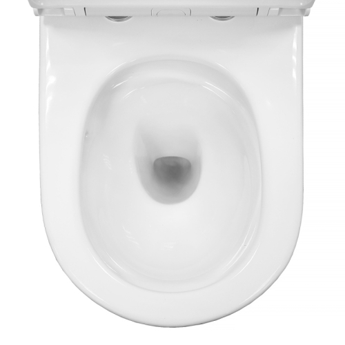 Унитаз напольный безободковый Azario Verona AZ-8301, смыв Торнадо фото 6