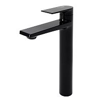 Смеситель высокий для умывальника Wasserkraft Glan 6603H черный глянец