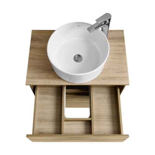 Тумба под раковину Aquaton Либерти 60, 75 Дуб Эльвезия, столешница Дуб Эльвезия фото 6