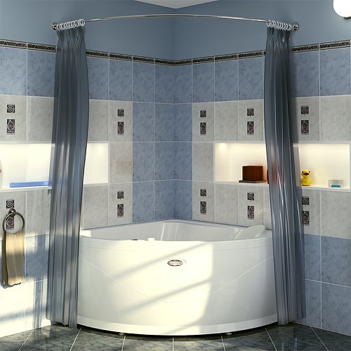 Карниз для шторки на ванну Vannesa Альтея хром, бронза, золото