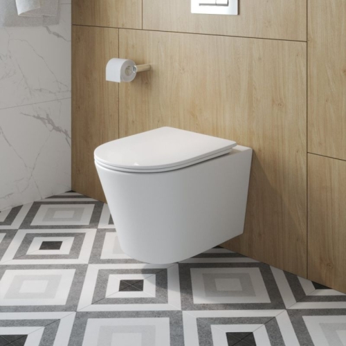 Унитаз подвесной Belbagno TRE-TOR торнадо белый сиденьем  с микролифтом фото 2