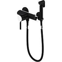 Смеситель с гигиеническим душем Gappo G2003-6 черный/хром