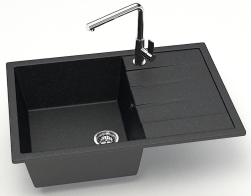 Мойка кухонная Azario Vision 75*50.5 песочный, белый лед, светло-серый, бежевый, черный фото 3