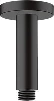Кронштейн для верхнего душа 100мм Hansgrohe Vernis Blend 27804670 черный матовый (с потолка)