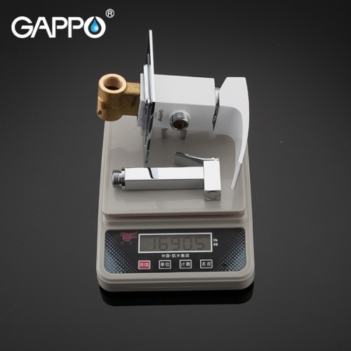 Смеситель с гигиеническим душем Gappo G7207-8 белый/хром фото 4