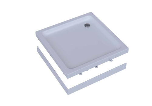 Поддон акриловый Aquatek 80*80 90*90, 100*100 с ножками и съемной панелью (без сифона) фото 5