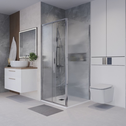 Душевое ограждение Niagara Нова/Nova NG-65-9CH-CH80-34 90*80, 130*80,стекло шиншилла фото 3