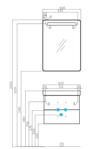 Зеркальный шкаф Акватон Америна 60 Белый Глянцевый фото 3 Зеркальный шкаф Акватон Америна 60 Белый Глянцевый фото 3