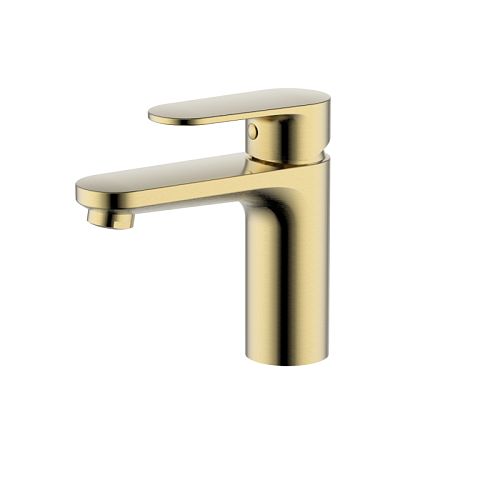 Смеситель для раковины Aquatek Ника AQ1804BG, золото шлифованное