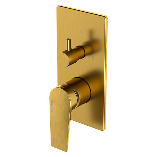 Встроенный смеситель для ванны на 2 положения Wasserkraft Aisch 5571 матовое золото