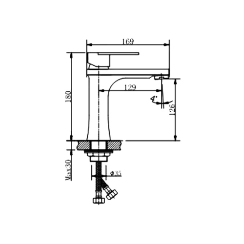 Смеситель для раковины Haiba HB10807 сатин фото 2