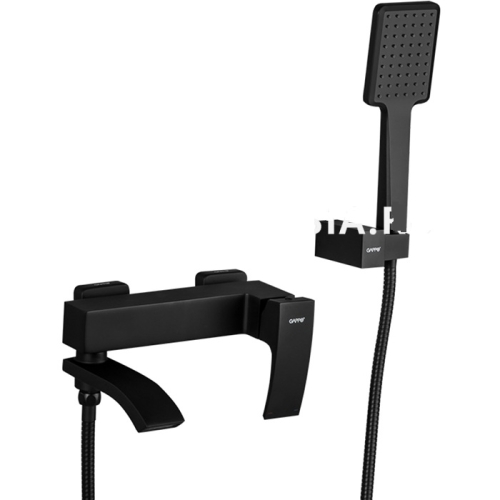 Смеситель для ванны Gappo G3207-6 черный (с лейкой и шлангом)