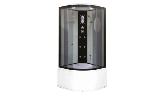 Душевая кабина Niagara Ультра NG-1909-01 100*100*220 высокий поддон(48см),черный,стекло тонированное