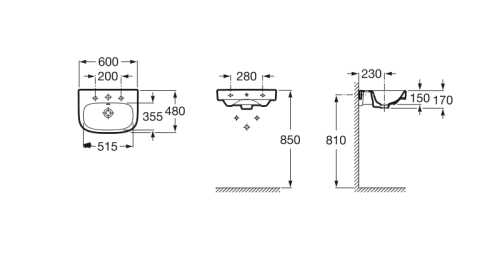 Раковина Roca DEBBA 600 фото 2