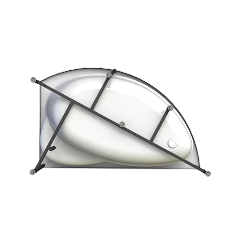 Ванна акриловая Radomir Модерна 160*100 + каркас фото 4