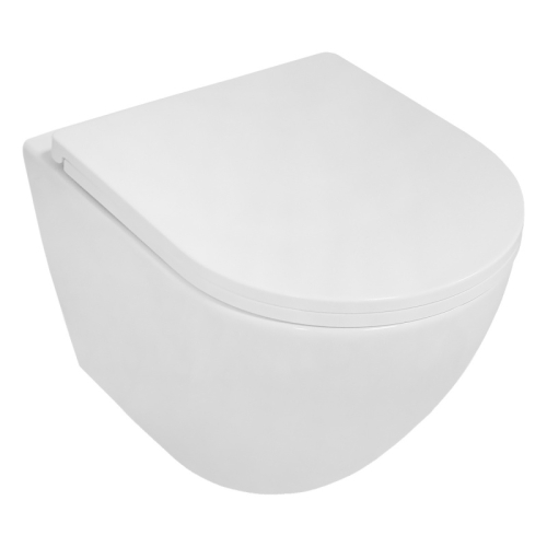 Унитаз подвесной безободковый Azario Blanco AZ-9003WT, смыв Торнадо фото 2