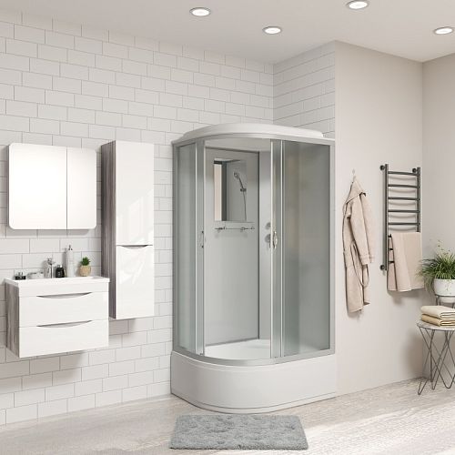 Душевая кабина Niagara Классик NG-2310-14R 120*80*215 высокий поддон(40см),стекло матовое