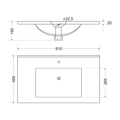 Тумба с умывальником Мирсант Адель 80, 100 напольная фото 7