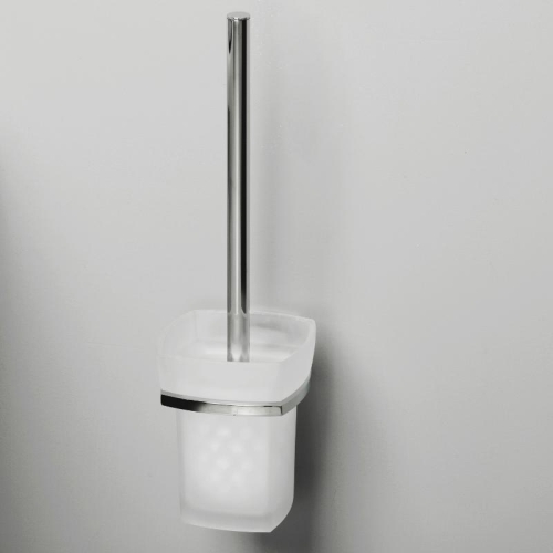 Щетка для унитаза подвесная Wasserkraft Wern K-2527 хром фото 2